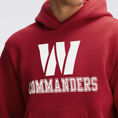 Washington Commanders IconicFleece Flocked Hoodie Burgundy - Fanatics