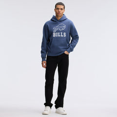 Buffalo Bills IconicFleece Flocked Hoodie Royal - Fanatics