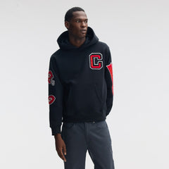 Kansas City Chiefs IconicFleece Letterman Hoodie Black - Fanatics