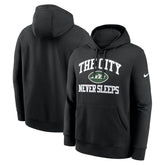 New York Jets The City Never Sleeps Club Fleece Hoodie Black - Nike