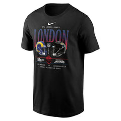 Los Angeles Rams vs. Jacksonville Jaguars International Games London 2025 T-Shirt Black - Nike