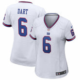 Jaxson Dart New York Giants Women's Alternate Vintage White Game Jersey White - Nike