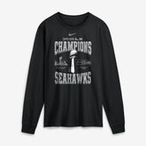 Seattle Seahawks Super Bowl LX Champions Locker Room Trophy Collection Long Sleeve T-Shirt Black - Nike