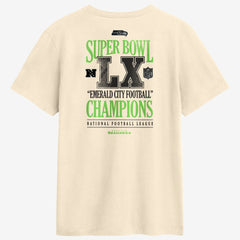 Seattle Seahawks Super Bowl LX Champions Long Ball T-Shirt Natural - Nike
