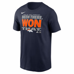 Denver Broncos 2025 AFC West Division Champions Locker Room Trophy Collection T-Shirt Navy - Nike