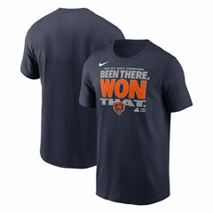Chicago Bears 2025 NFC North Division Champions Locker Room Trophy Collection T-Shirt Navy - Nike