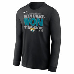 Jacksonville Jaguars 2025 AFC South Division Champions Locker Room Trophy Collection Long Sleeve T-Shirt Black - Nike