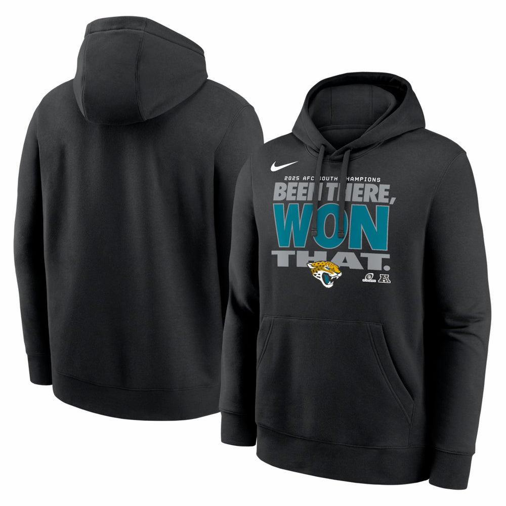 Jacksonville Jaguars 2025 AFC South Division Champions Locker Room Trophy Collection Hoodie Black - Nike