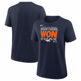 Denver Broncos Women's 2025 AFC West Division Champions Locker Room Trophy Collection T-Shirt Navy - Nike