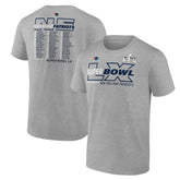New England Patriots Super Bowl LX Roster T-Shirt Heather Gray - Fanatics