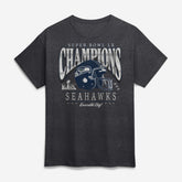 Seattle Seahawks Super Bowl LX Champions Prestigious Run T-Shirt Heather Charcoal - Fanatics