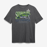Seattle Seahawks Super Bowl LX Champions Top Dogs Tri-Blend T-Shirt Heather Charcoal - Fanatics