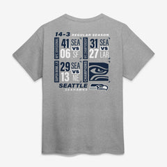 Seattle Seahawks Super Bowl LX Champions Counting Points Score T-Shirt Steel - Fanatics