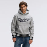 Dallas Cowboys IconicFleece Tipped Hoodie Heather Gray - Fanatics