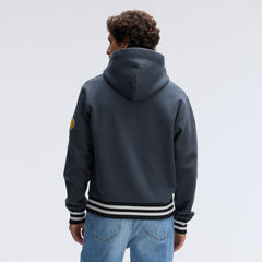 Pittsburgh Steelers IconicFleece Tipped Hoodie Charcoal - Fanatics