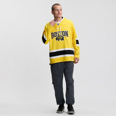 Boston Bruins Fanatics 2026 NHL Stadium Series Lace Up Hoodie Gold