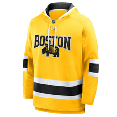 Boston Bruins Fanatics 2026 NHL Stadium Series Lace Up Hoodie Gold