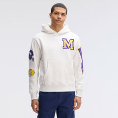 Minnesota Vikings IconicFleece Letterman Hoodie Oatmeal - Fanatics