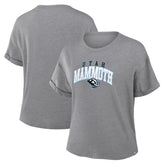 Utah Mammoth - Fanatics Women's Tribute Tri-Blend Boxy T-Shirt Heather Gray