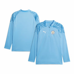 Puma Manchester City 2023/24 Quarter-Zip Training Top - Sky Blue