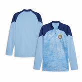 Puma Chivas 2023/24 Quarter-Zip Fleece Top - Light Blue
