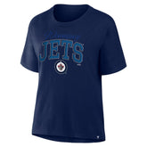 Winnipeg Jets - Fanatics Women's Line Change Legacy T-Shirt Navy