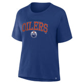 Edmonton Oilers - Fanatics Women's Line Change Legacy T-Shirt Royal