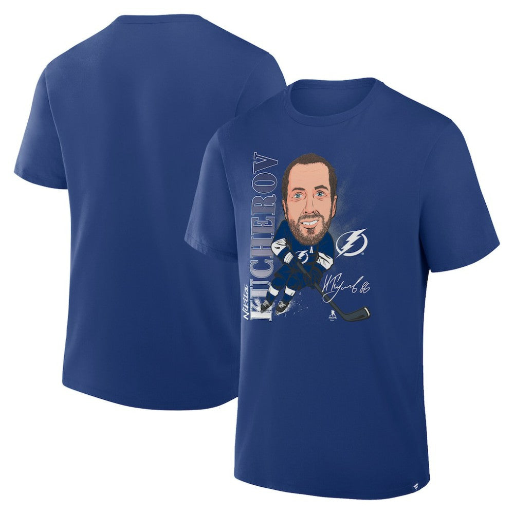 Nikita Kucherov Tampa Bay Lightning - Fanatics Caricature Player T-Shirt Blue
