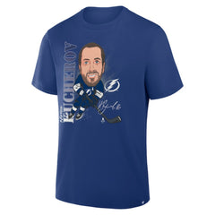 Nikita Kucherov Tampa Bay Lightning - Fanatics Caricature Player T-Shirt Blue