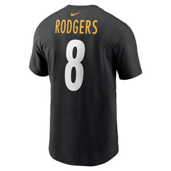 Aaron Rodgers Pittsburgh Steelers Name & Number T-Shirt Black - Nike