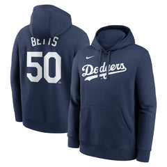 Mookie Betts Los Angeles Dodgers Nike Player Name & Number Club Pullover Hoodie Clearance