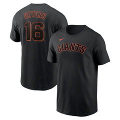 Rafael Devers San Francisco Giants Nike Home Name & Number T-Shirt On Sale