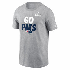 New England Patriots Super Bowl LX Fast As Fast Gets T-Shirt Heather Gray - Nike