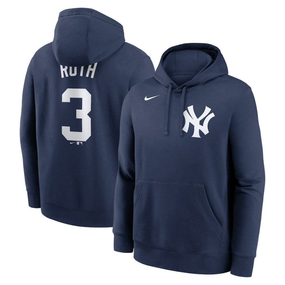 Babe Ruth New York Yankees Nike Retired Player Name & Number Club Pullover Hoodie Near Me