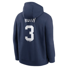Babe Ruth New York Yankees Nike Retired Player Name & Number Club Pullover Hoodie Near Me