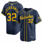 Jacob Misiorowski Milwaukee Brewers Nike Alternate Limited Jersey discount