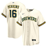 Blake Perkins Milwaukee Brewers Nike Home Replica Jersey Sale