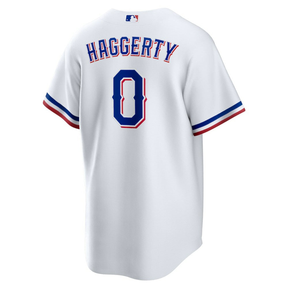 Sam Haggerty Texas Rangers Nike Home Replica Jersey - White | MLB Jerseys