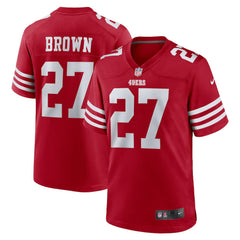 Ji'Ayir Brown San Francisco 49ers Team Game Jersey Scarlet - Nike