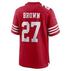 Ji'Ayir Brown San Francisco 49ers Team Game Jersey Scarlet - Nike