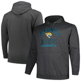 Jacksonville Jaguars Big & Tall Pullover Hoodie Heather Charcoal - Fanatics