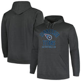 Tennessee Titans Big & Tall Pullover Hoodie Heather Charcoal - Fanatics