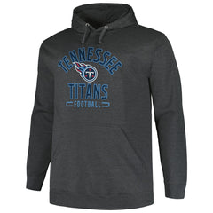 Tennessee Titans Big & Tall Pullover Hoodie Heather Charcoal - Fanatics