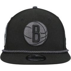 New Era - Brooklyn Nets Back Laurels 9FIFTY Snapback Hat - Black