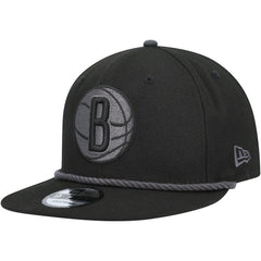 New Era - Brooklyn Nets Back Laurels 9FIFTY Snapback Hat - Black
