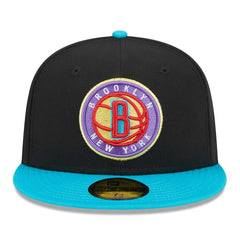 New Era - Brooklyn Nets Arcade Scheme 59FIFTY Fitted Hat - Black/Turquoise