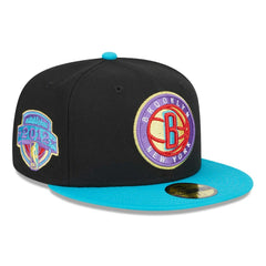 New Era - Brooklyn Nets Arcade Scheme 59FIFTY Fitted Hat - Black/Turquoise