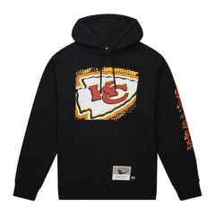 Kansas City Chiefs Gridiron Classics Big Face 7.0 Pullover Hoodie Black - Mitchell & Ness