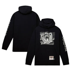 Las Vegas Raiders Gridiron Classics Big Face 7.0 Pullover Hoodie Black - Mitchell & Ness