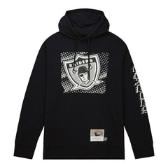 Las Vegas Raiders Gridiron Classics Big Face 7.0 Pullover Hoodie Black - Mitchell & Ness